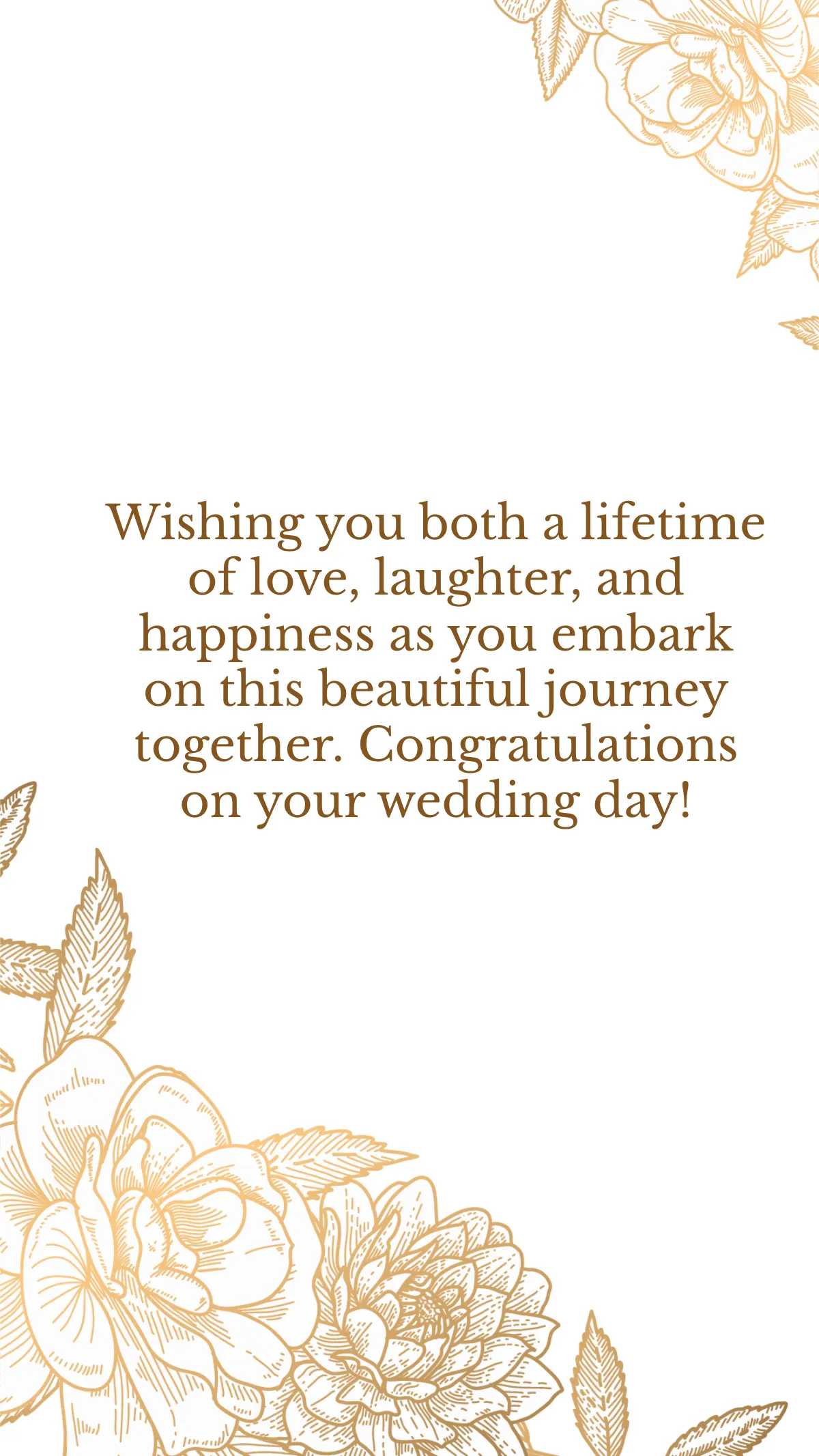 Free Wedding Congratulations Folded Card Template to Edit Online