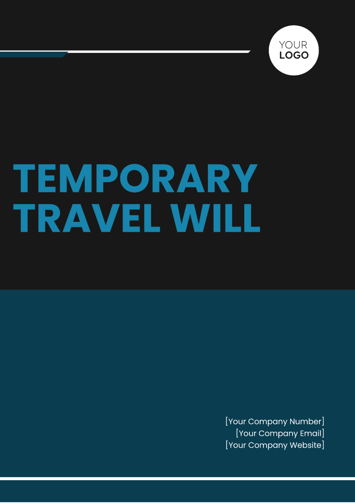 Temporary Travel Will Template