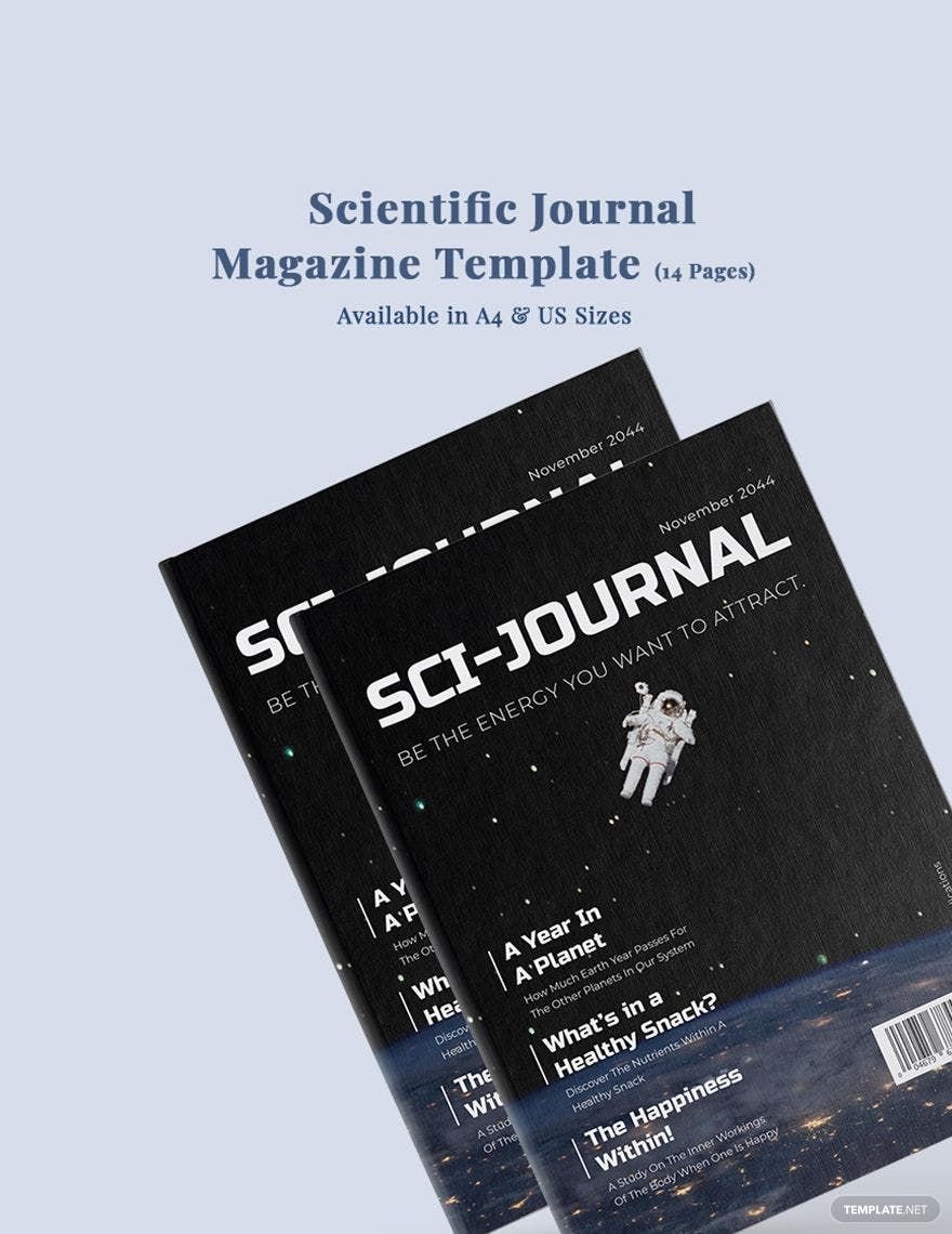 Scientific Journal Magazine Template