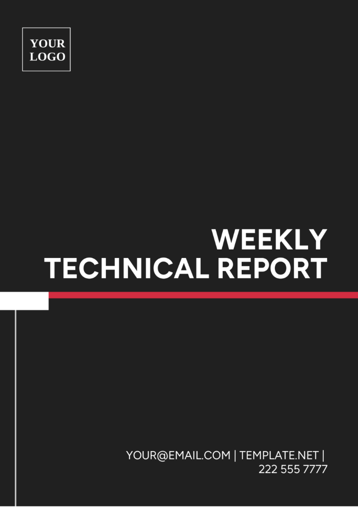 Weekly Technical Report Template