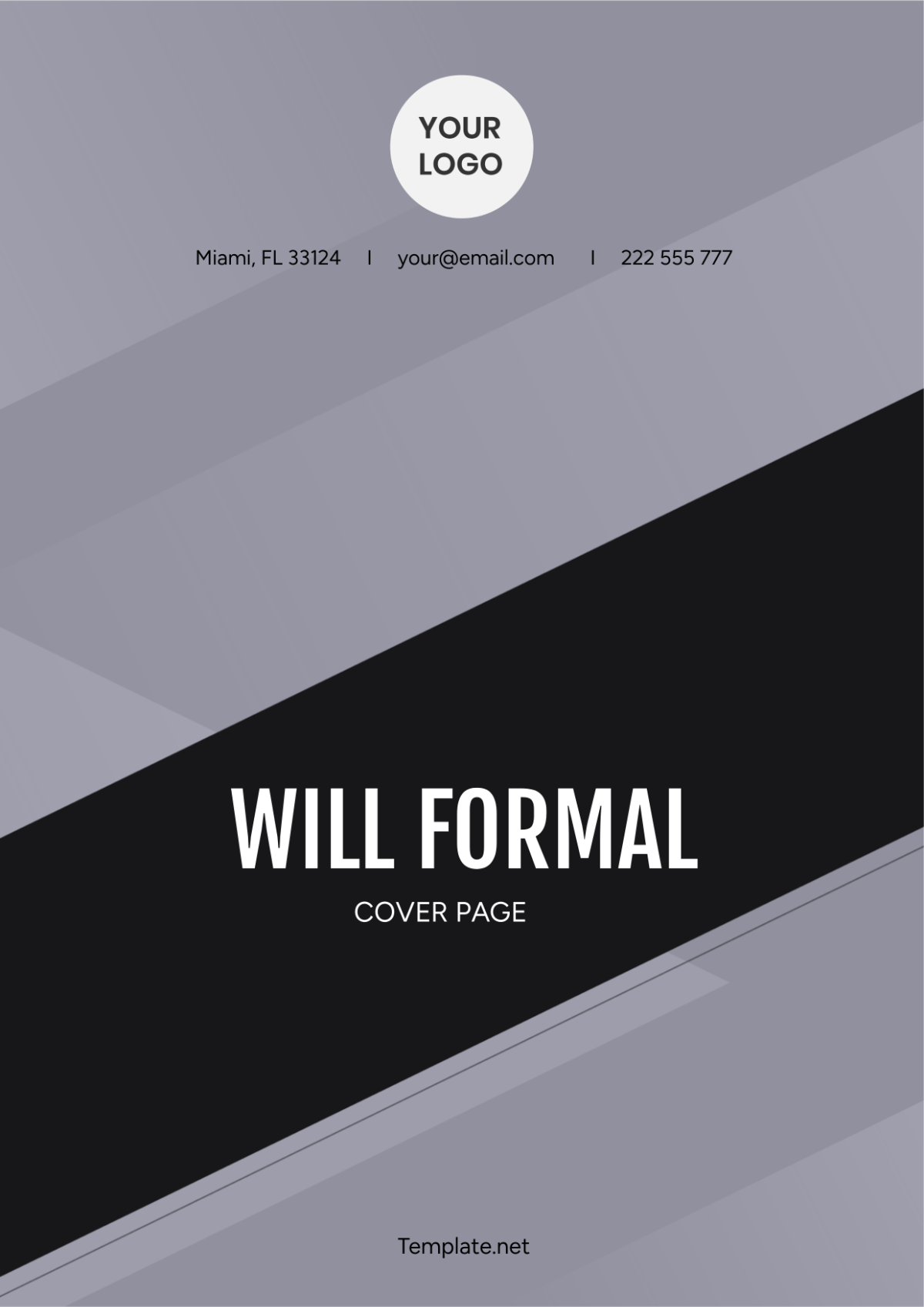Will Formal Cover Page
