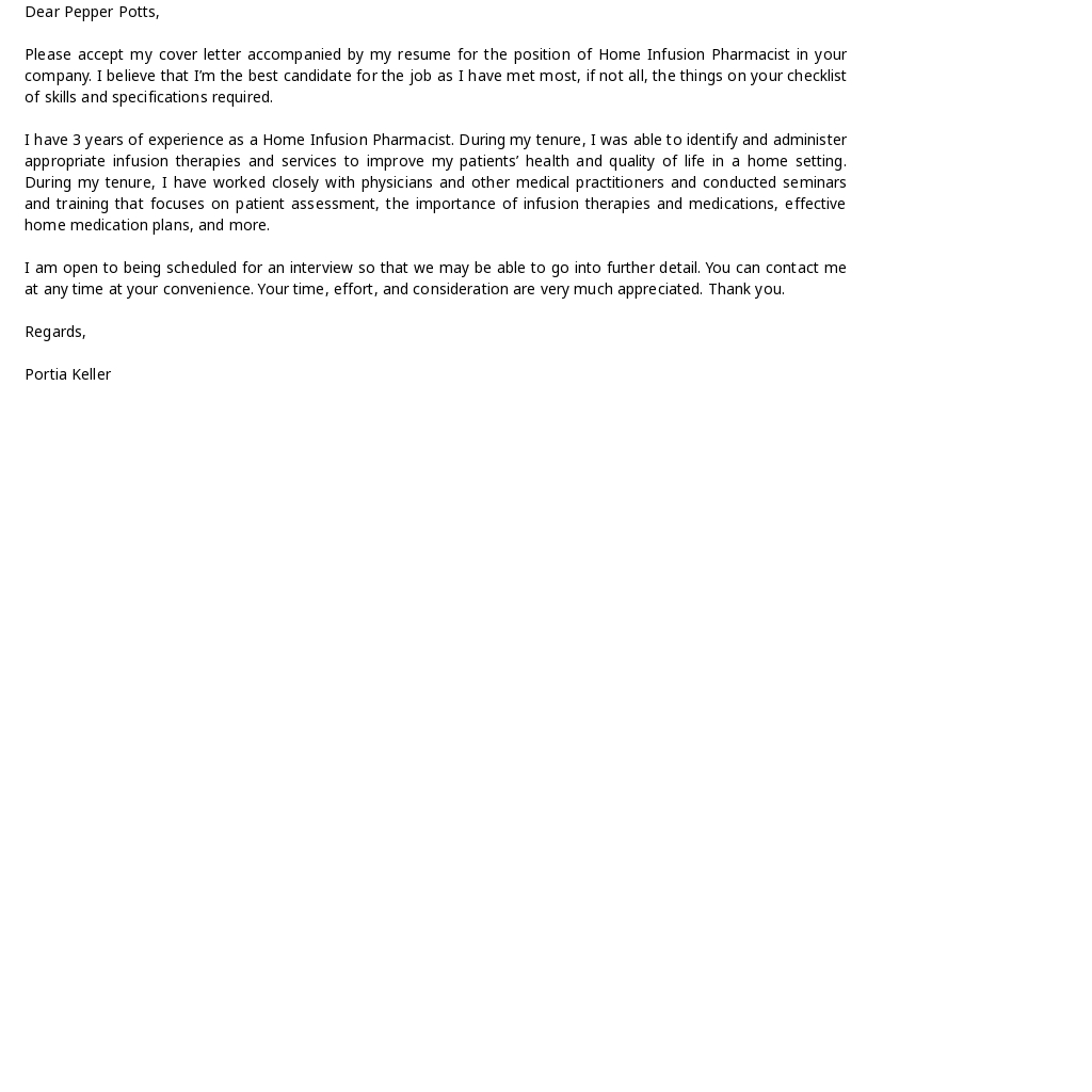 Home Infusion Pharmacist Cover Letter Template.jpe