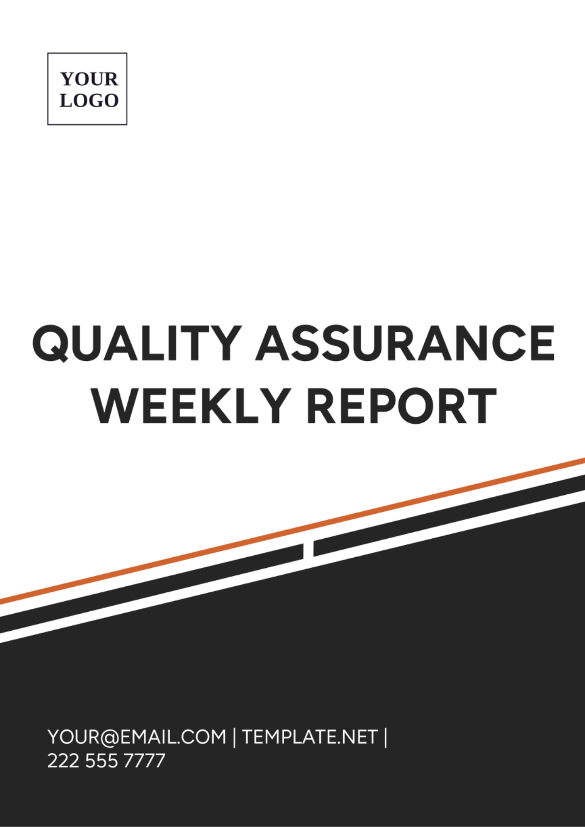 Quality Assurance Weekly Report Template