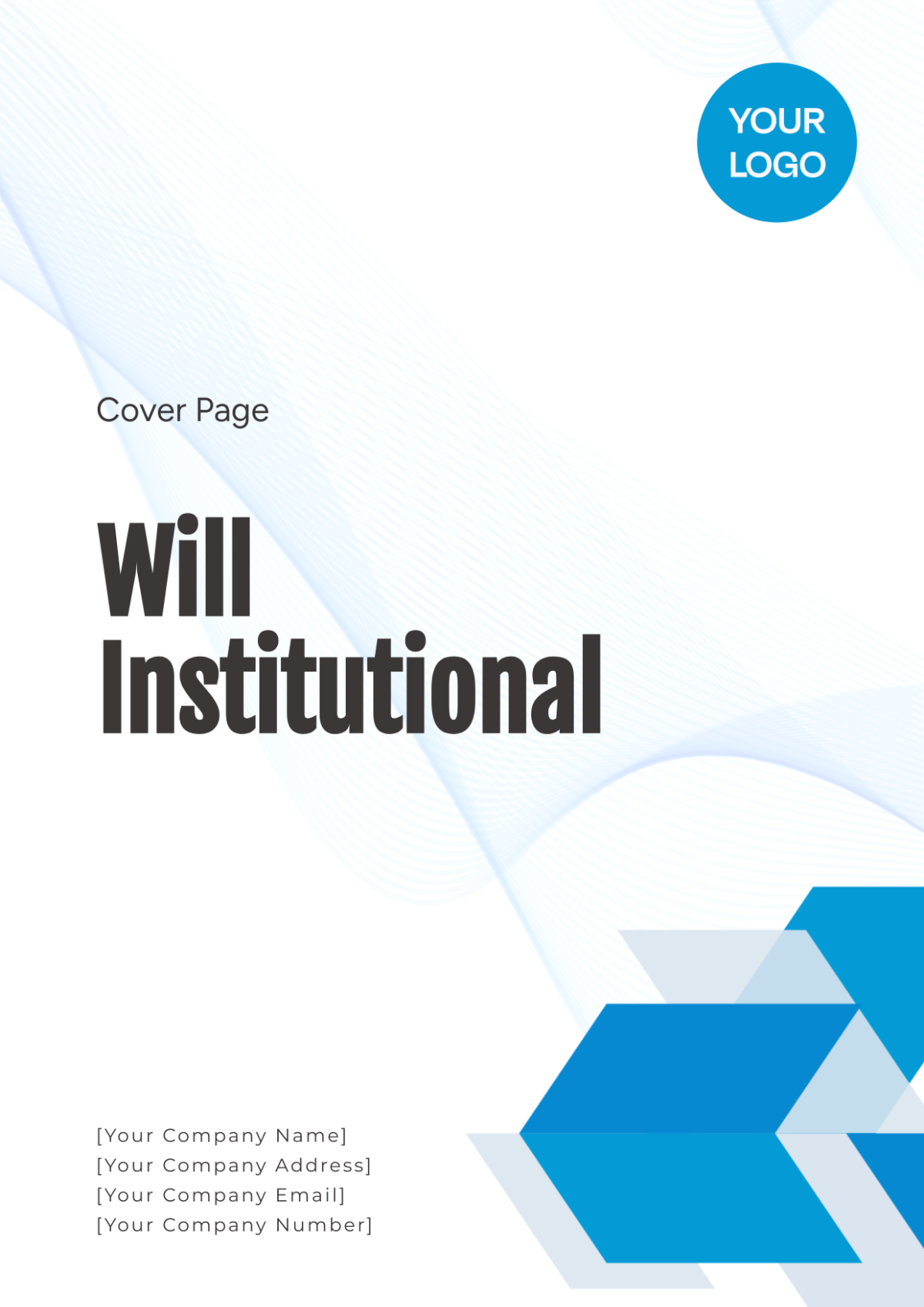 Will Institutional Cover Page Template - Edit Online & Download