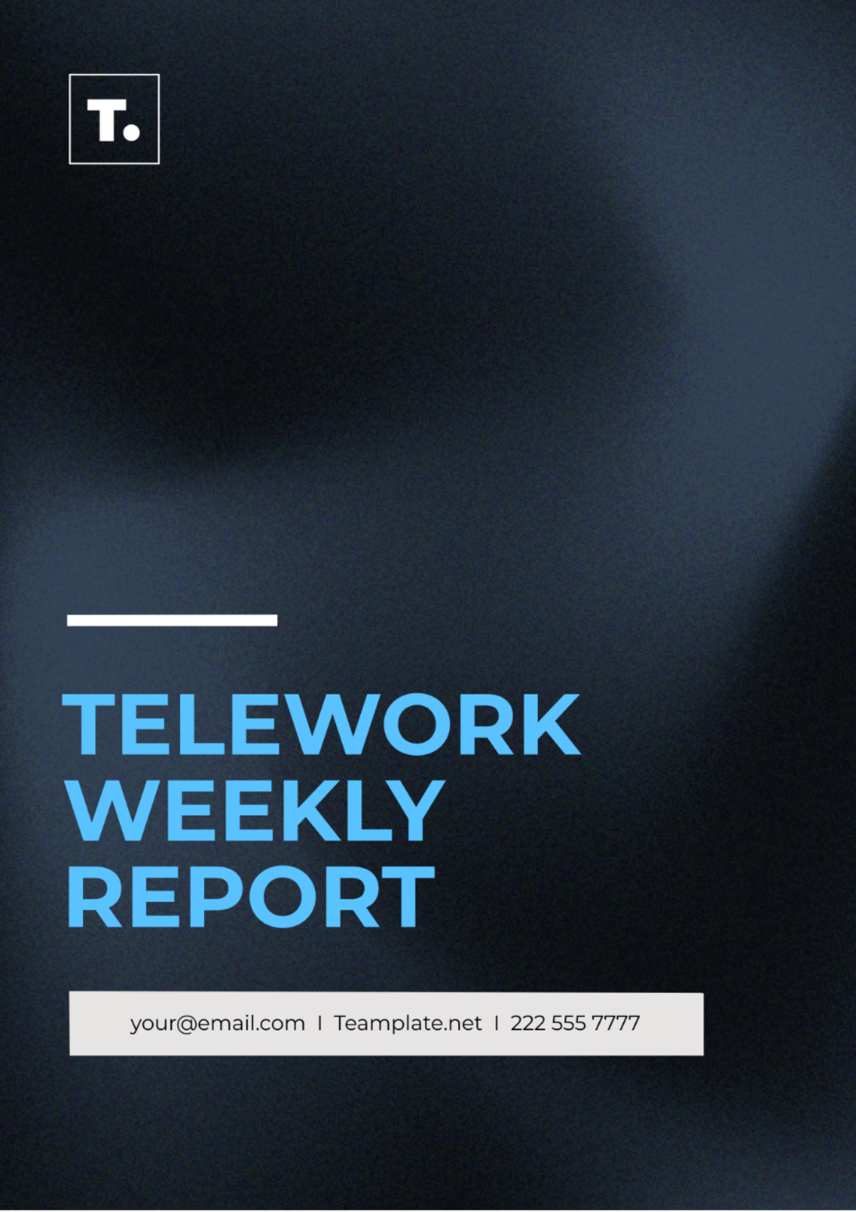 Telework Weekly Report Template
