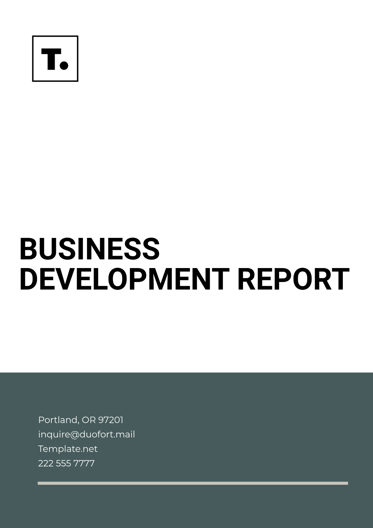 Business Development Report Template - Edit Online & Download