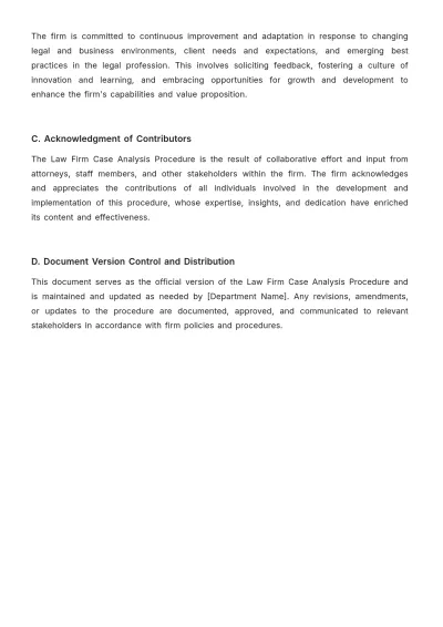 Free Law Firm Case Analysis Procedure Template to Edit Online