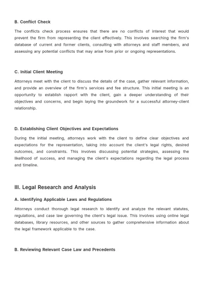Free Law Firm Case Analysis Procedure Template to Edit Online