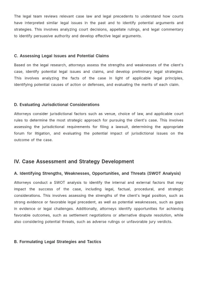 Free Law Firm Case Analysis Procedure Template to Edit Online