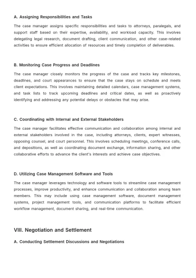 Free Law Firm Case Analysis Procedure Template to Edit Online