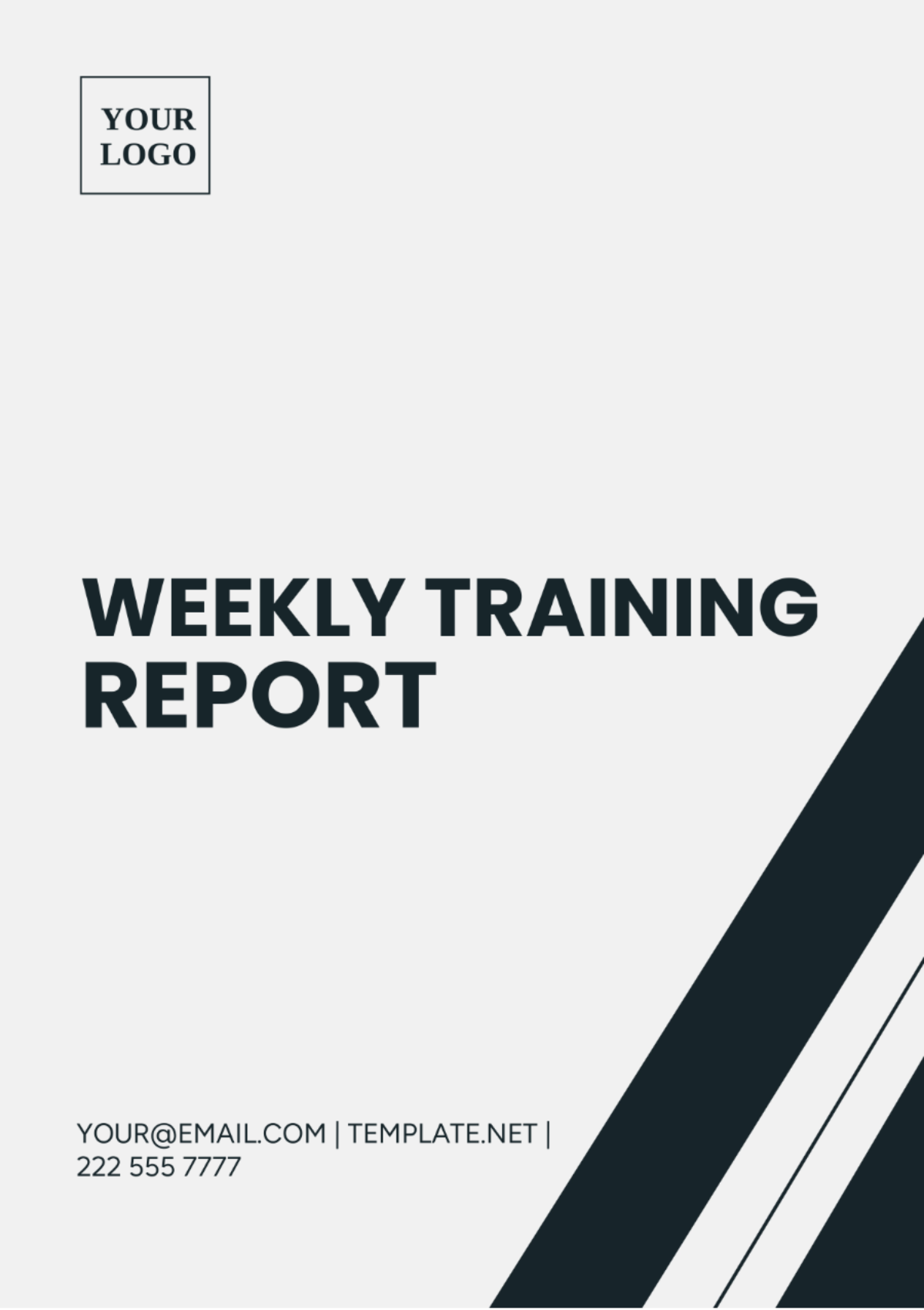 Weekly Training Report Template