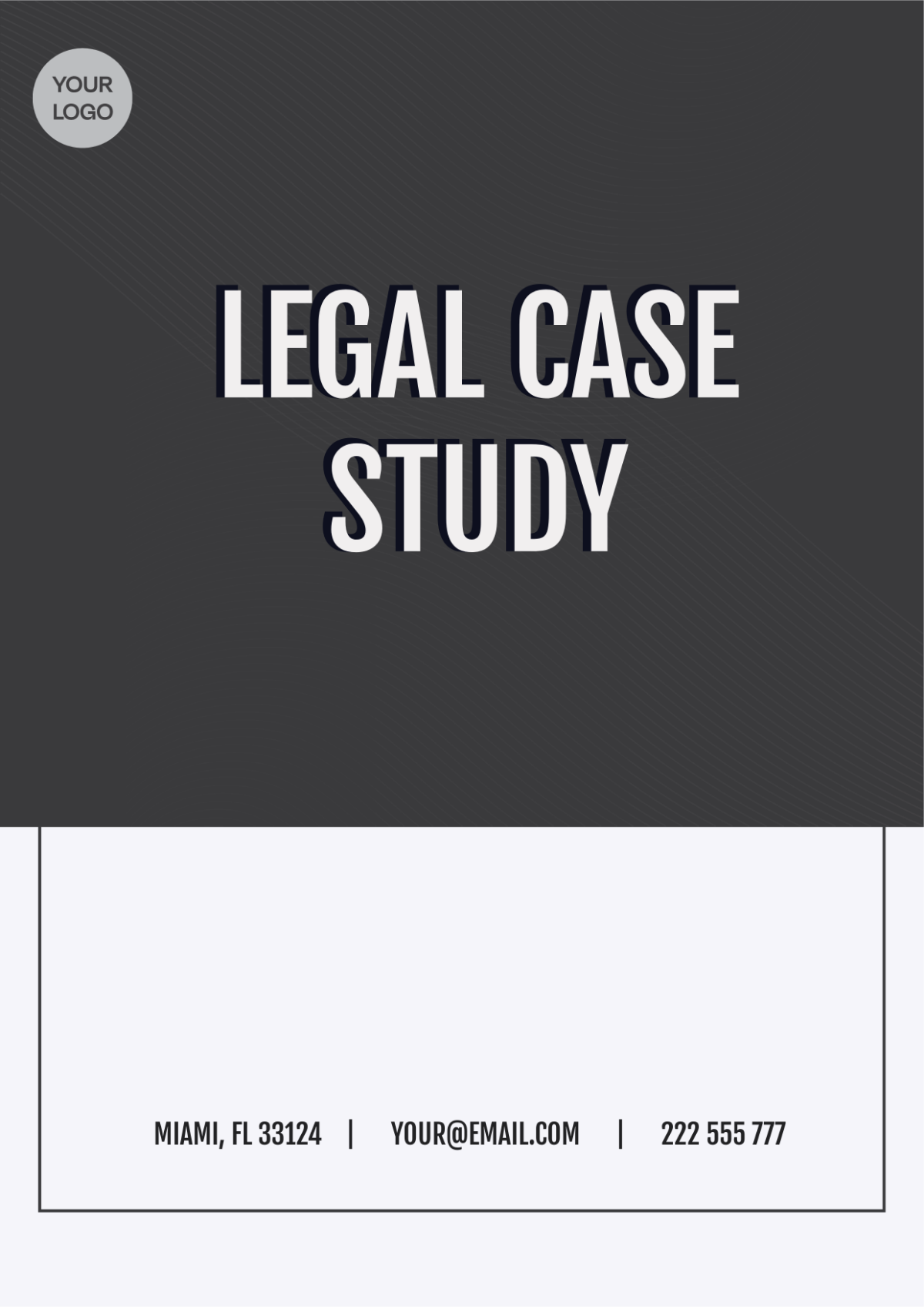 Legal Case Study Template