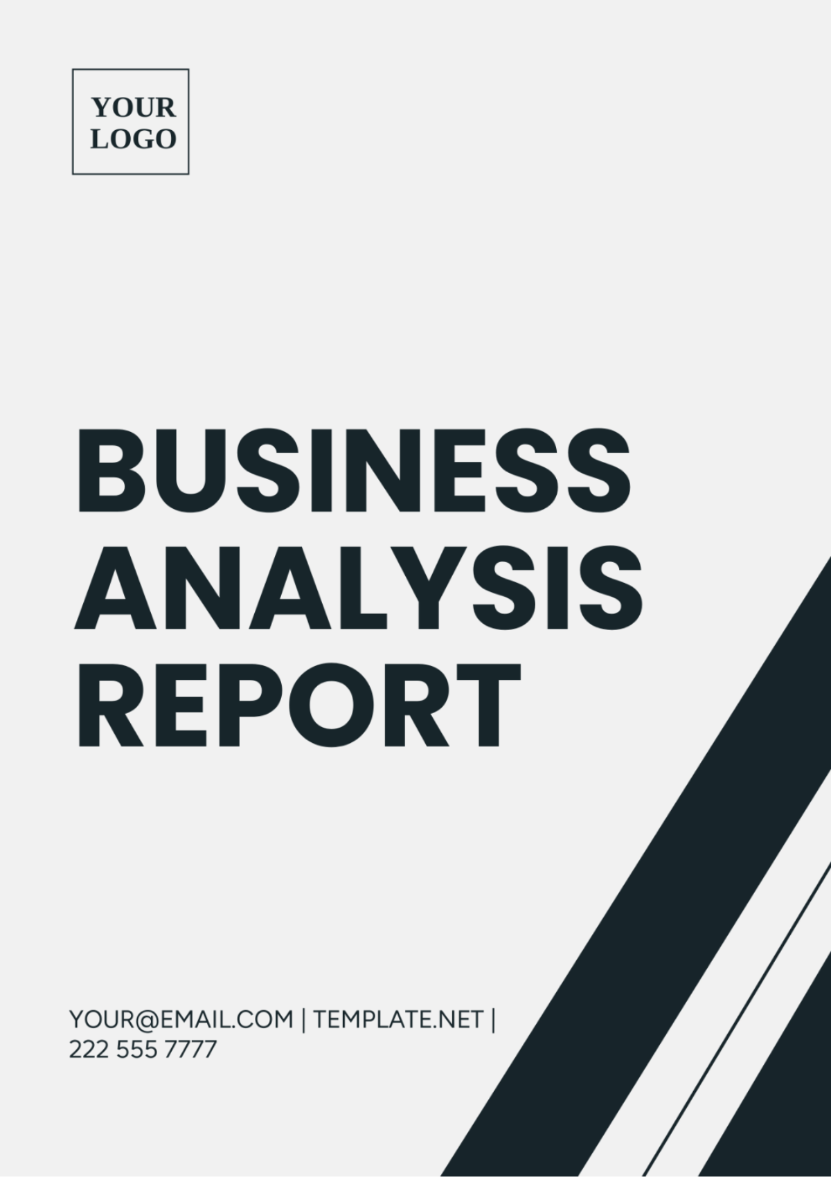 Business Analysis Report Template