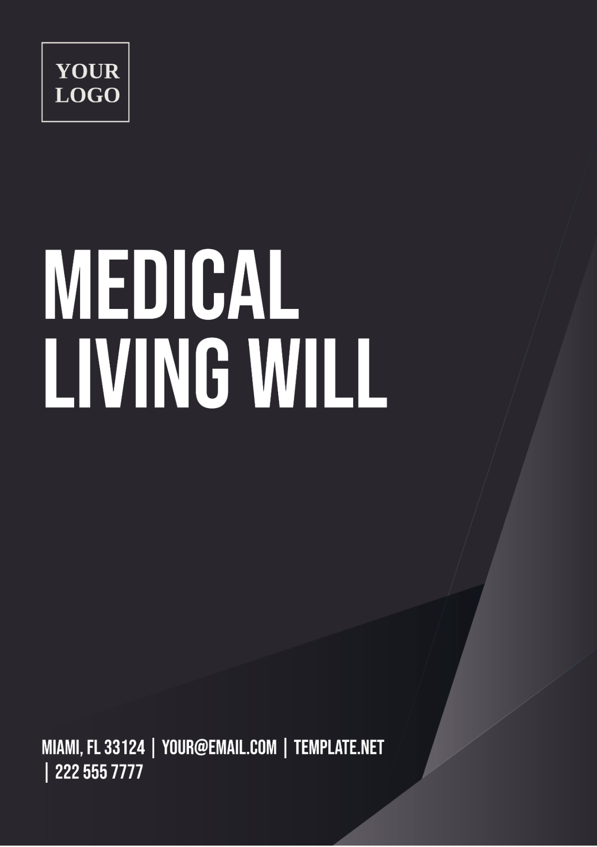 Medical Living Will Template