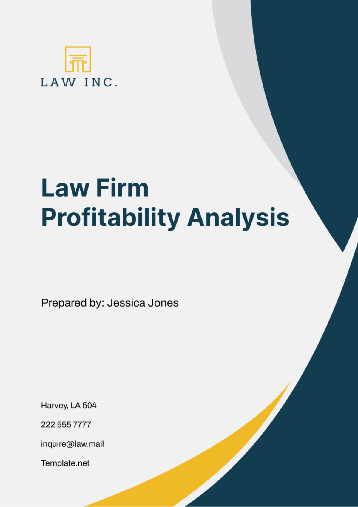 Law Firm Profitability Analysis Template - Edit Online & Download