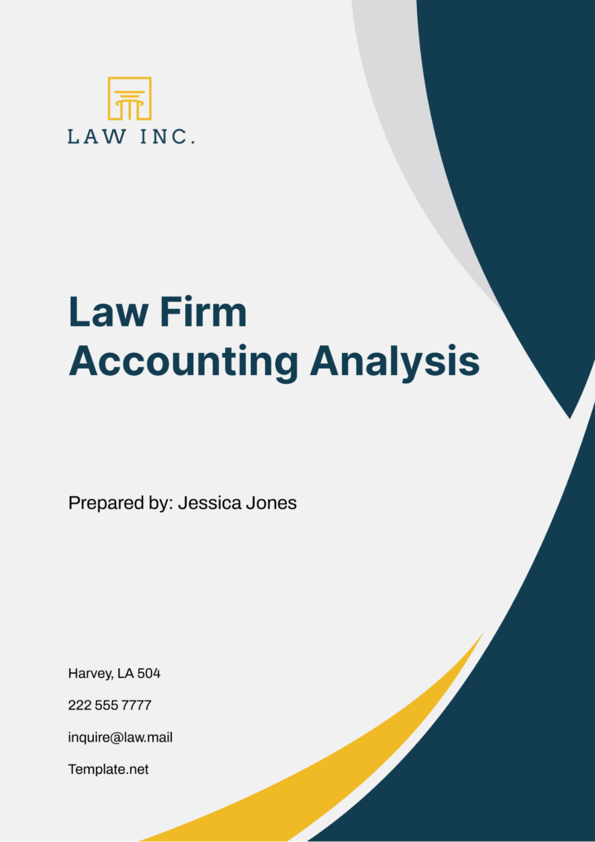 Law Firm Accounting Analysis Template - Edit Online & Download