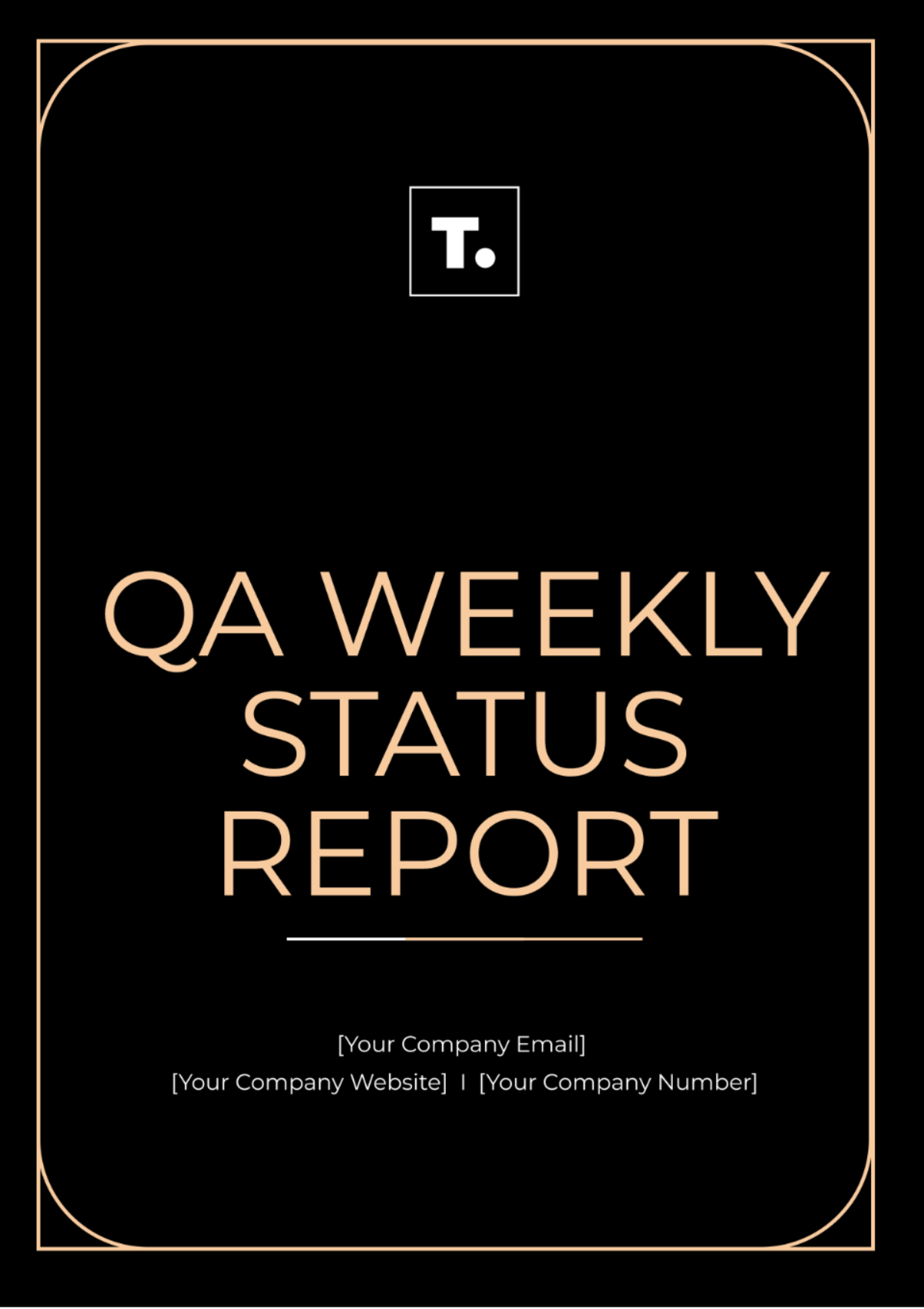 QA Weekly Status Report Template - Edit Online & Download