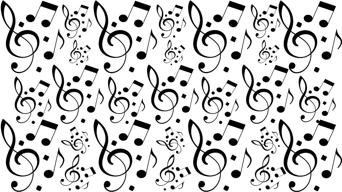 Black and White Music Background