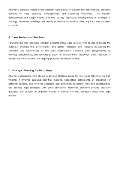 Free Law Firm Trial Preparation Procedure Template to Edit Online