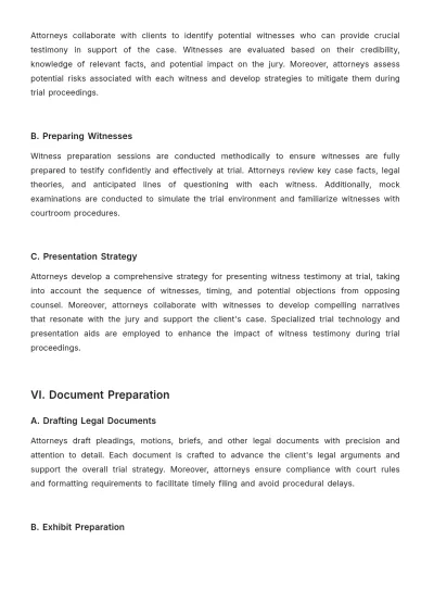 Free Law Firm Trial Preparation Procedure Template to Edit Online