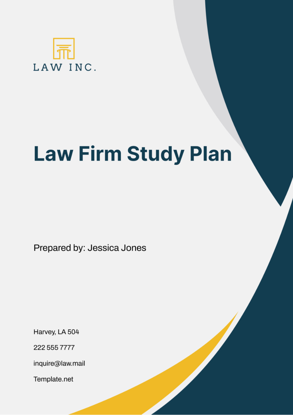 Law Firm Study Plan Template - Edit Online & Download