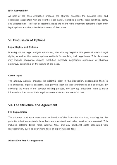 Free Law Firm Client Consultation Procedure Template to Edit Online