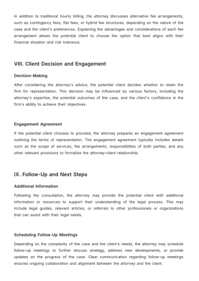 Free Law Firm Client Consultation Procedure Template to Edit Online