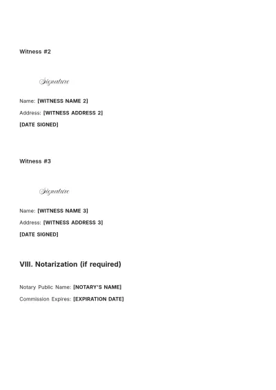 Free Maine Codicil to Will Template to Edit Online