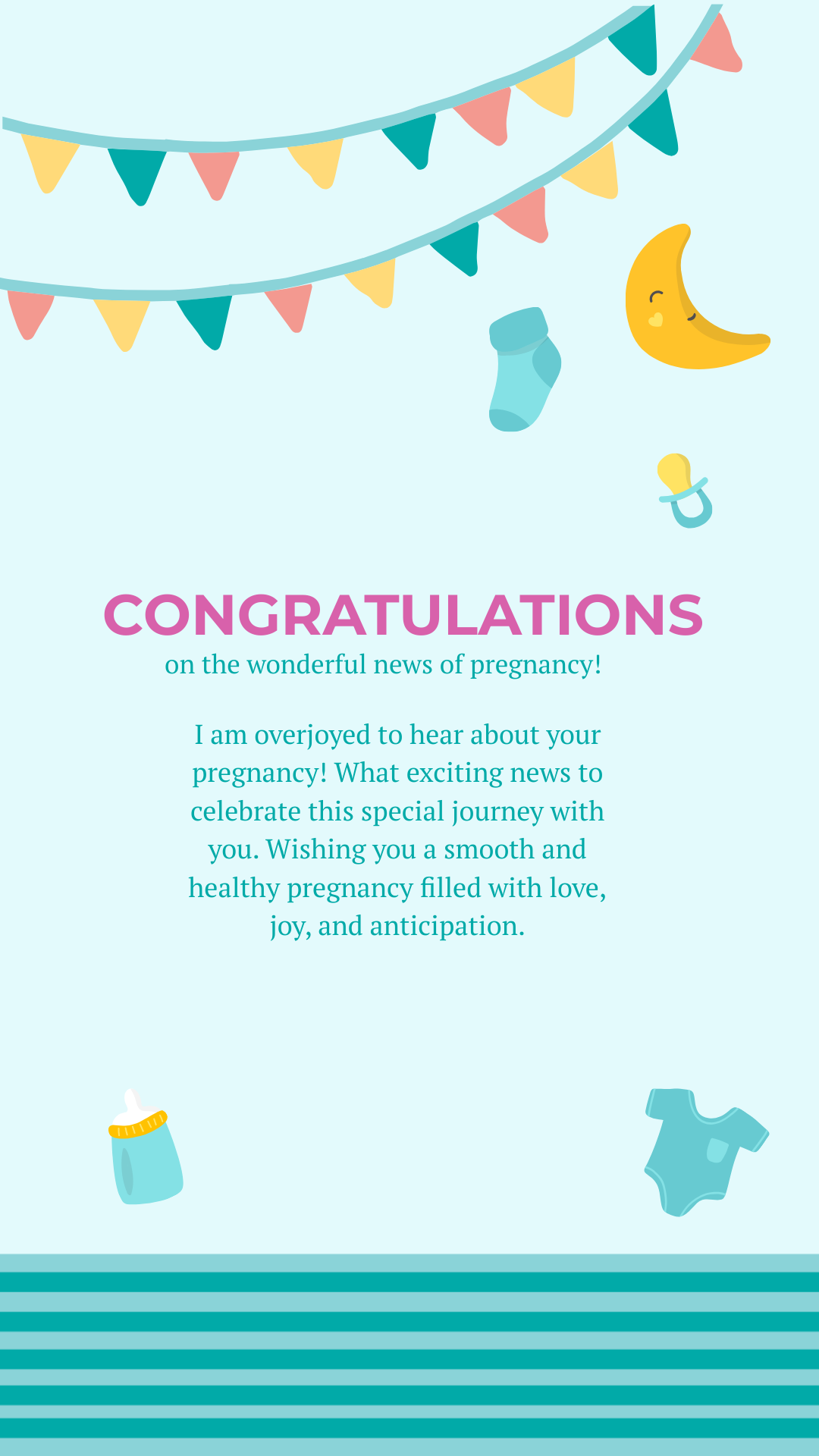 Congratulations pregnancy card Template - Edit Online & Download