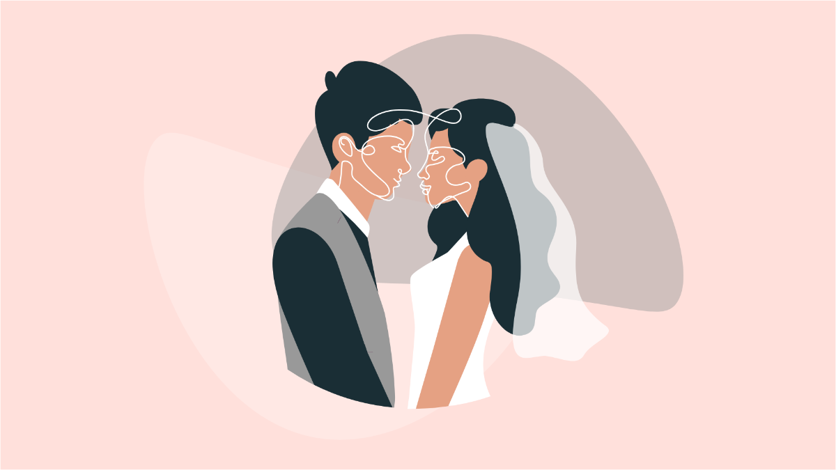 Free Wedding Illustration Background