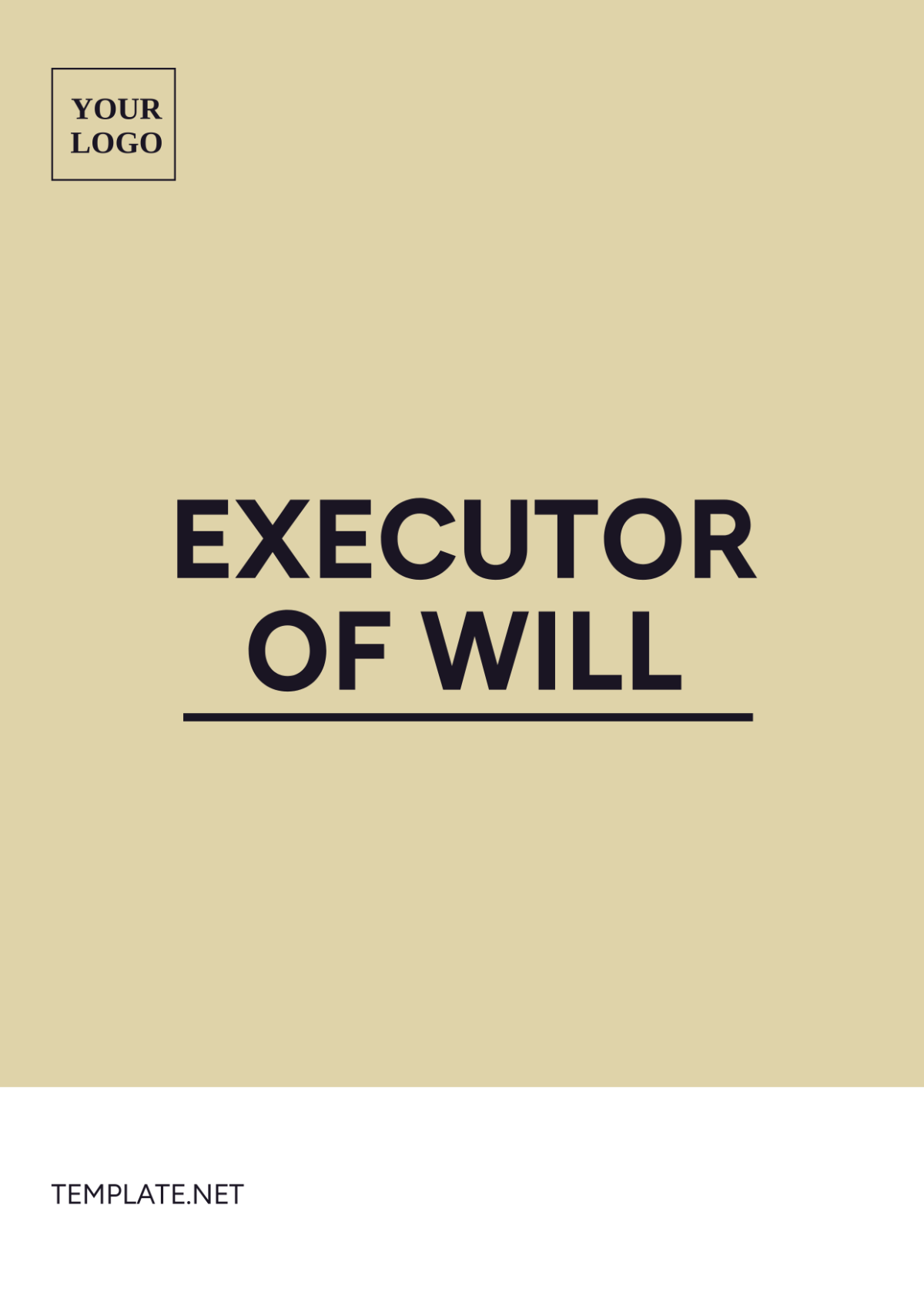 Executor Of Will Template
