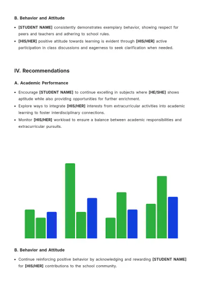 Free Primary School Report Template to Edit Online