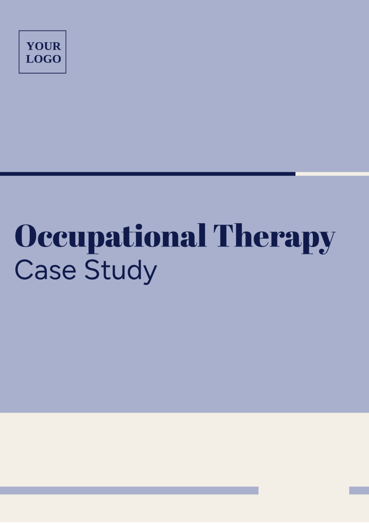 Occupational Therapy Case Study Template