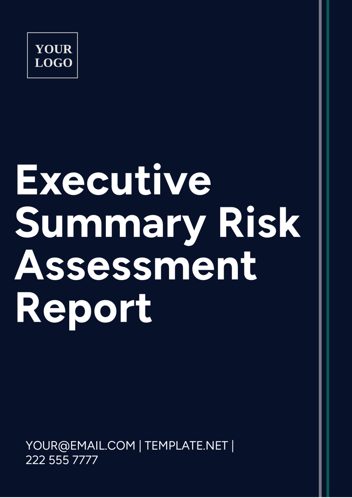 Executive Summary Risk Assessment Report Template