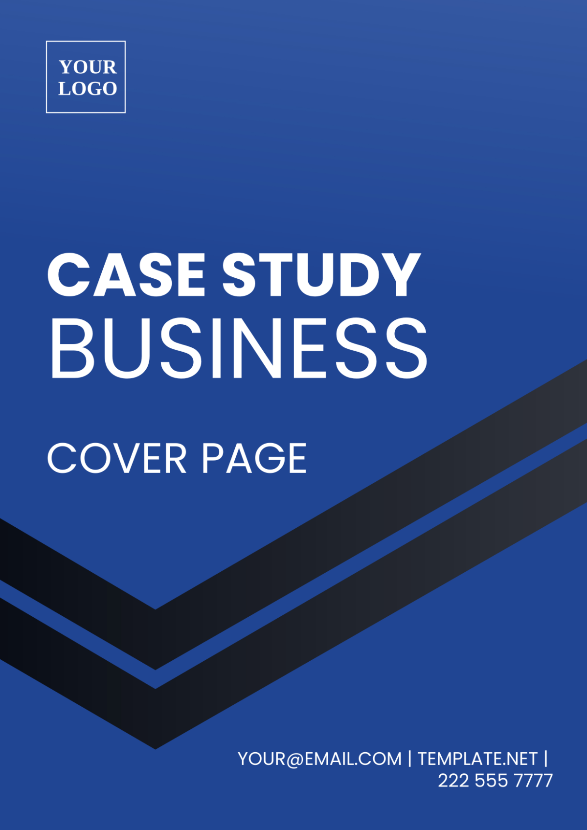 Case Study Business Cover Page Template