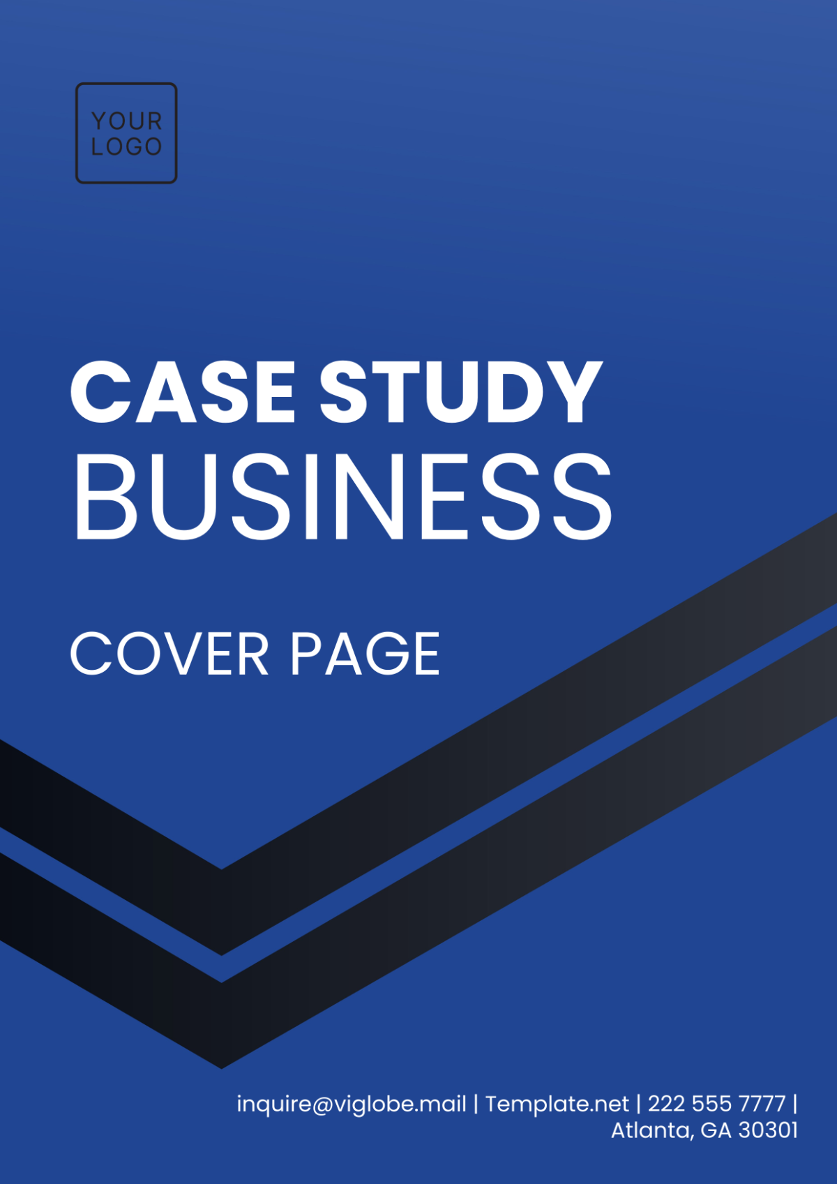 Case Study Business Cover Page Template - Edit Online & Download