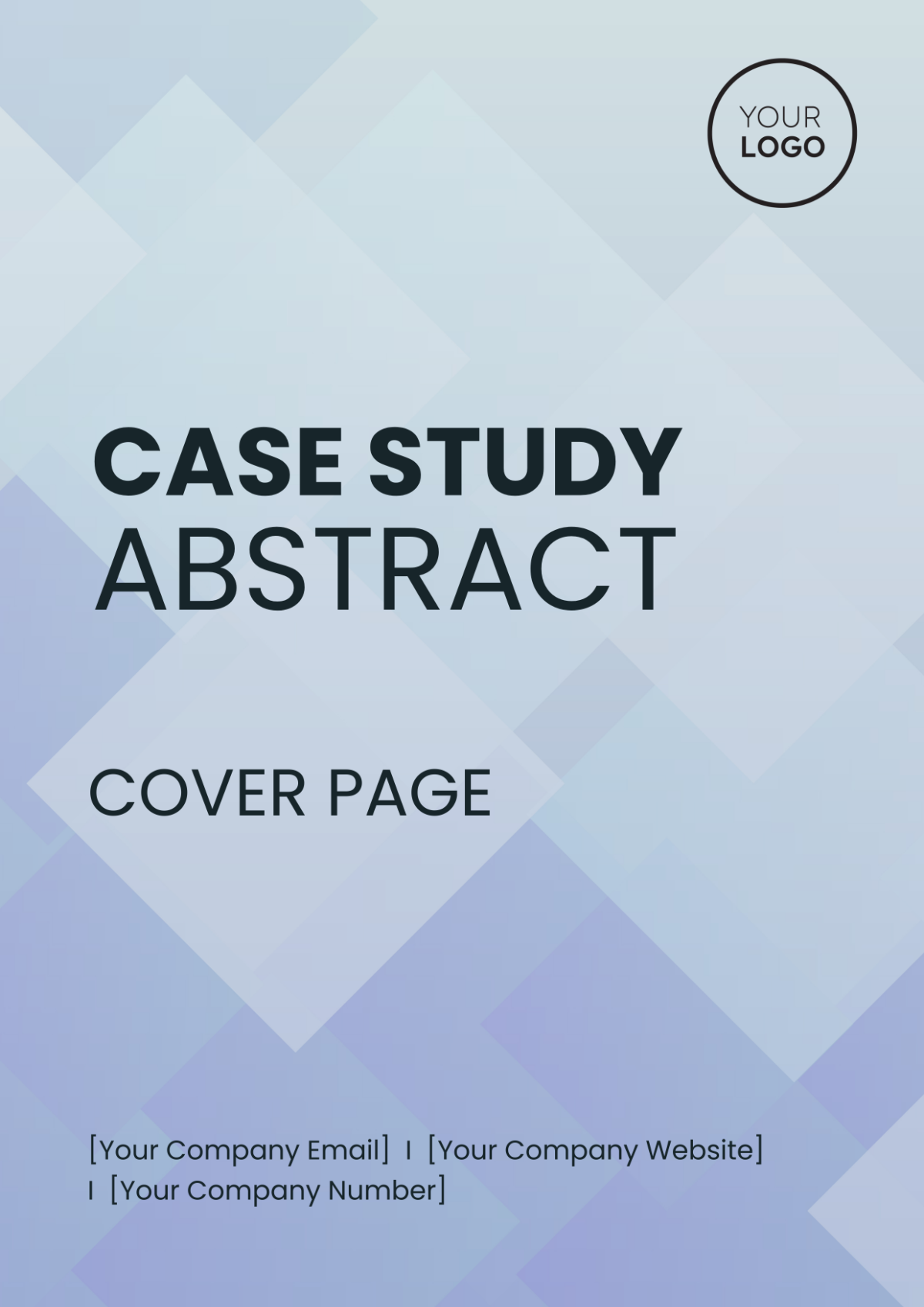 Case Study Abstract Cover Page