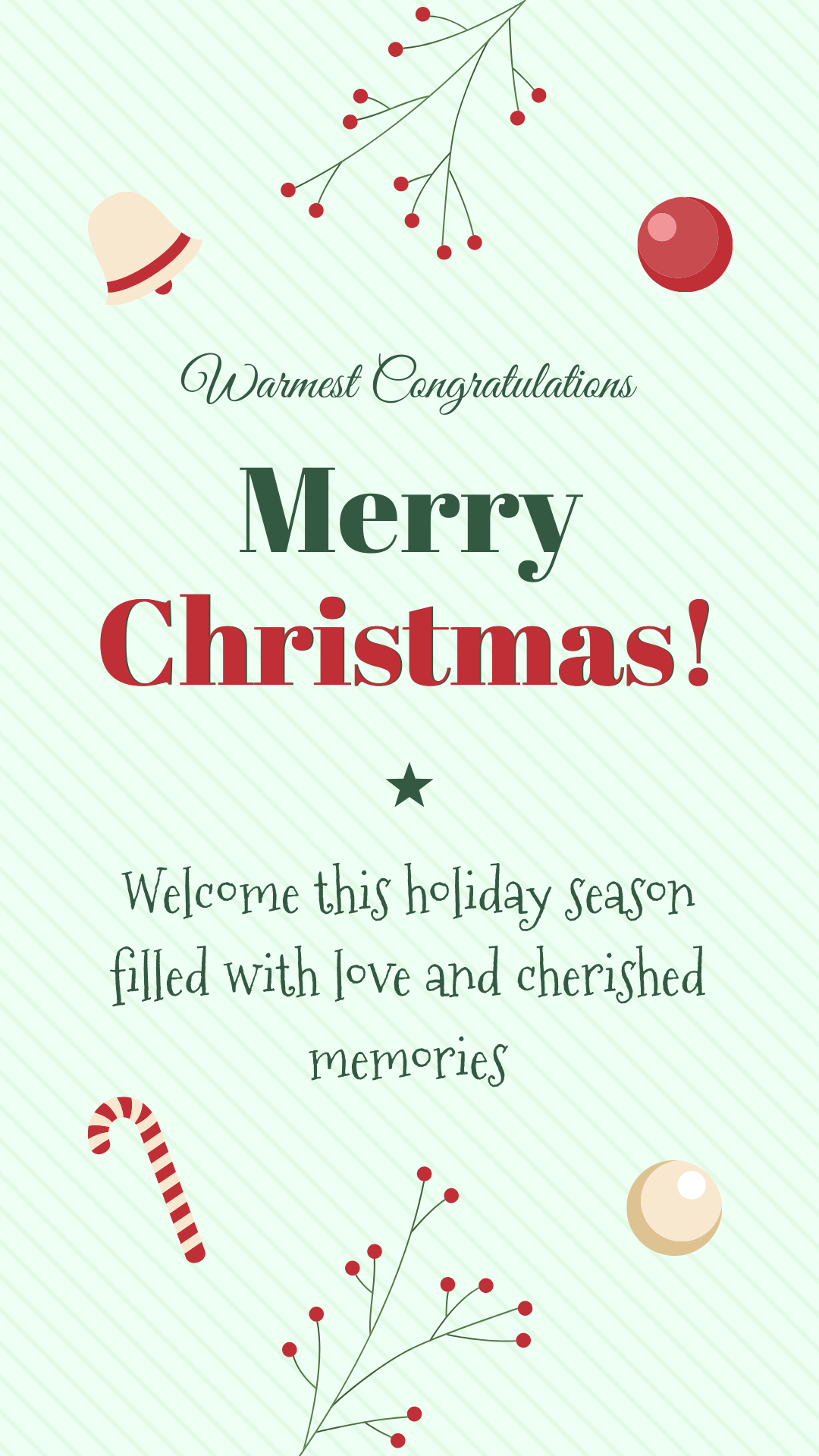 Free Christmas Congratulations Card