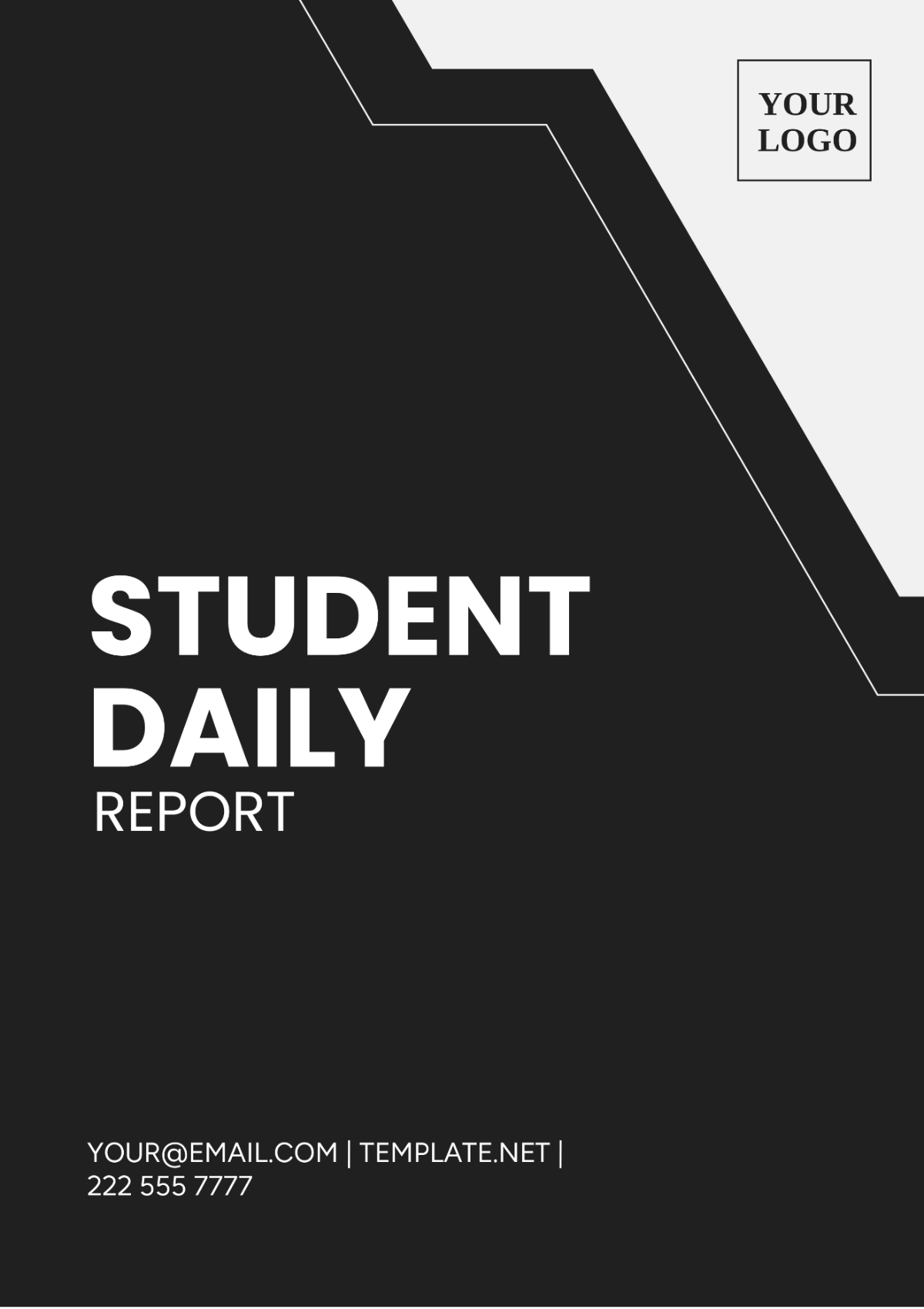 Student Daily Report Template