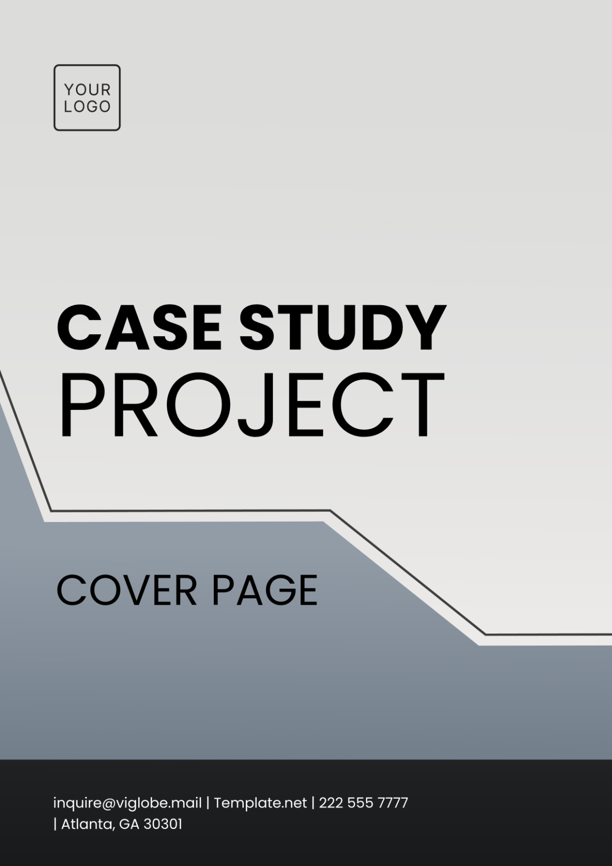 Case Study Project Cover Page Template - Edit Online & Download