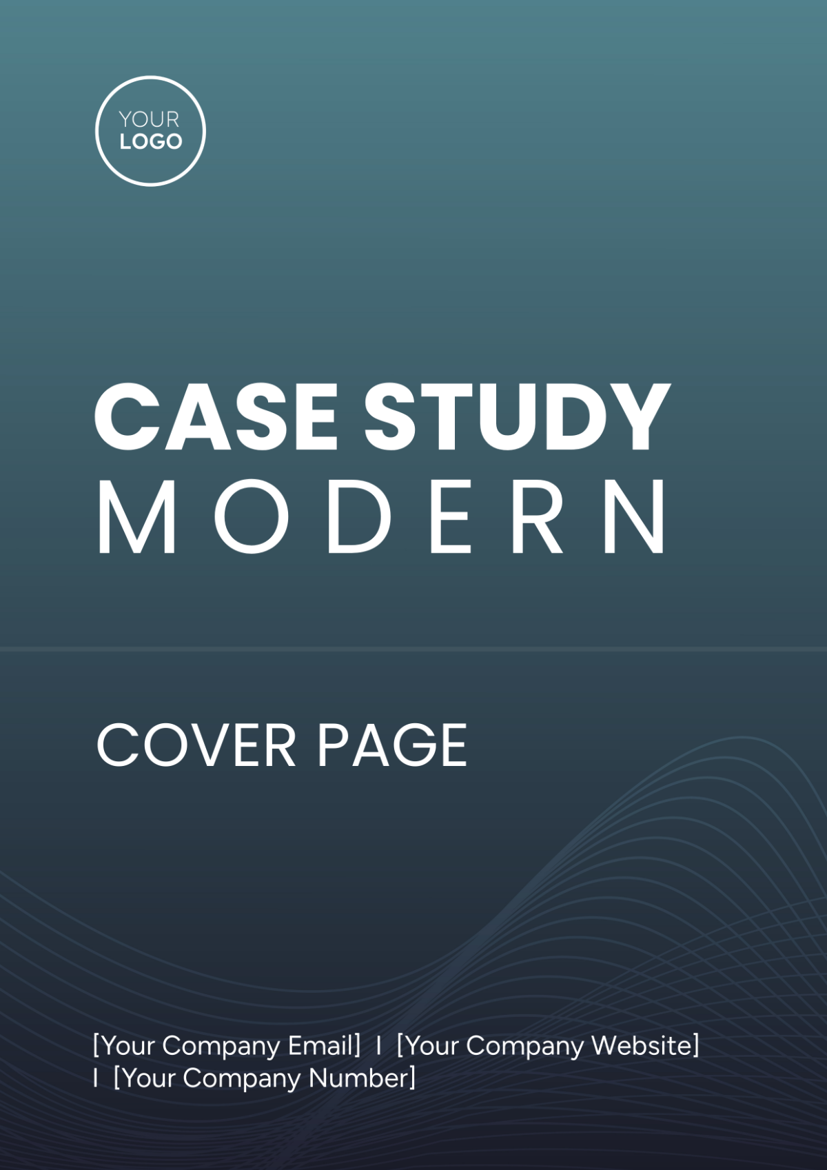 Case Study Modern Cover Page