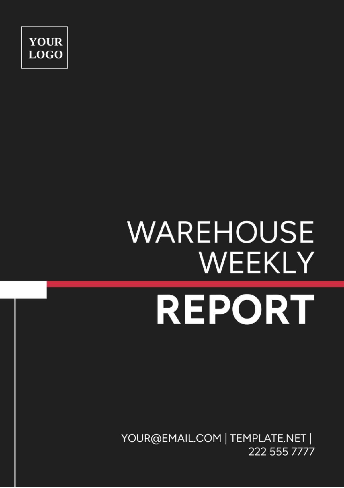 Warehouse Weekly Report Template