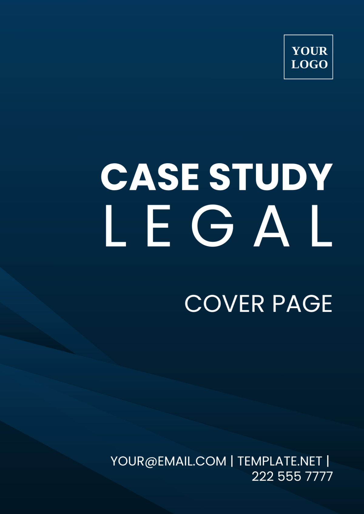 Case Study Legal Cover Page