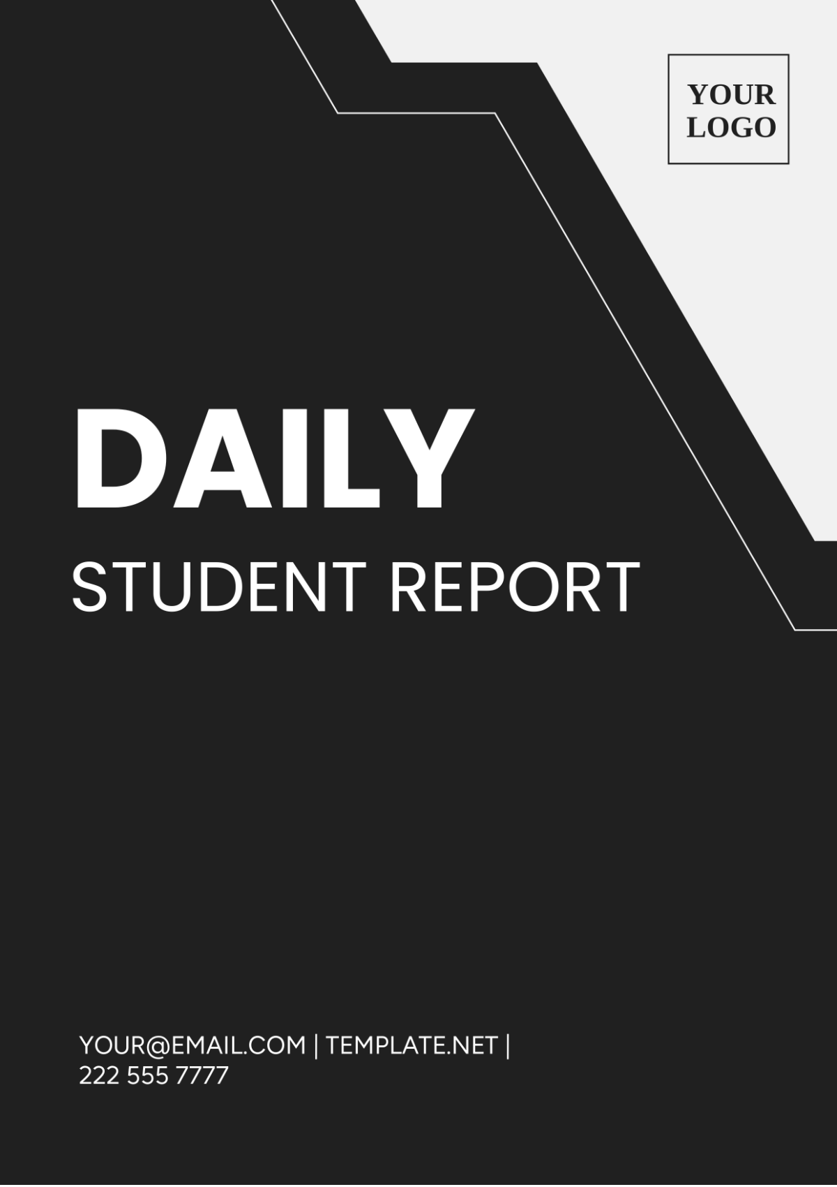 Daily Student Report Template