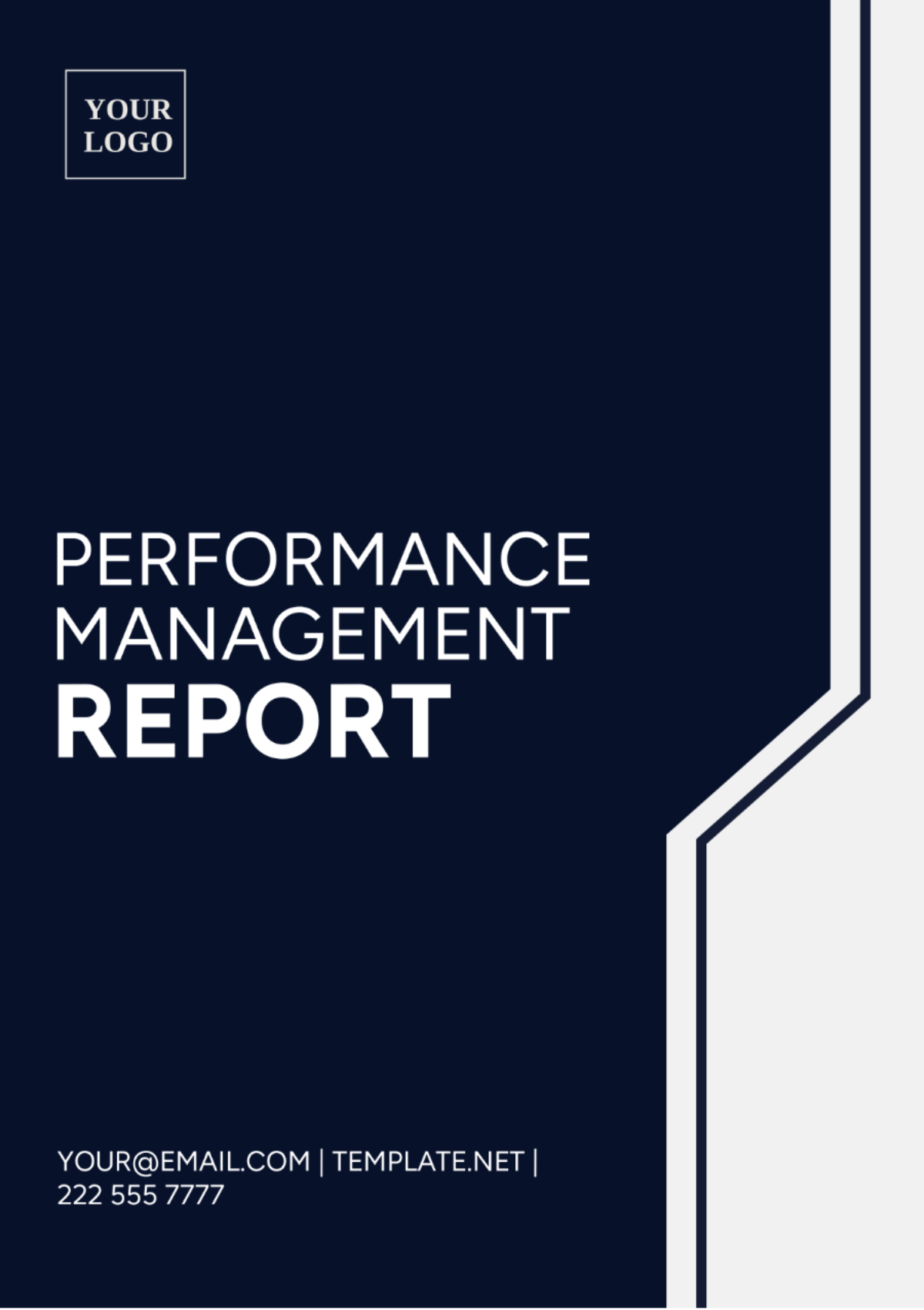 Performance Management Report Template