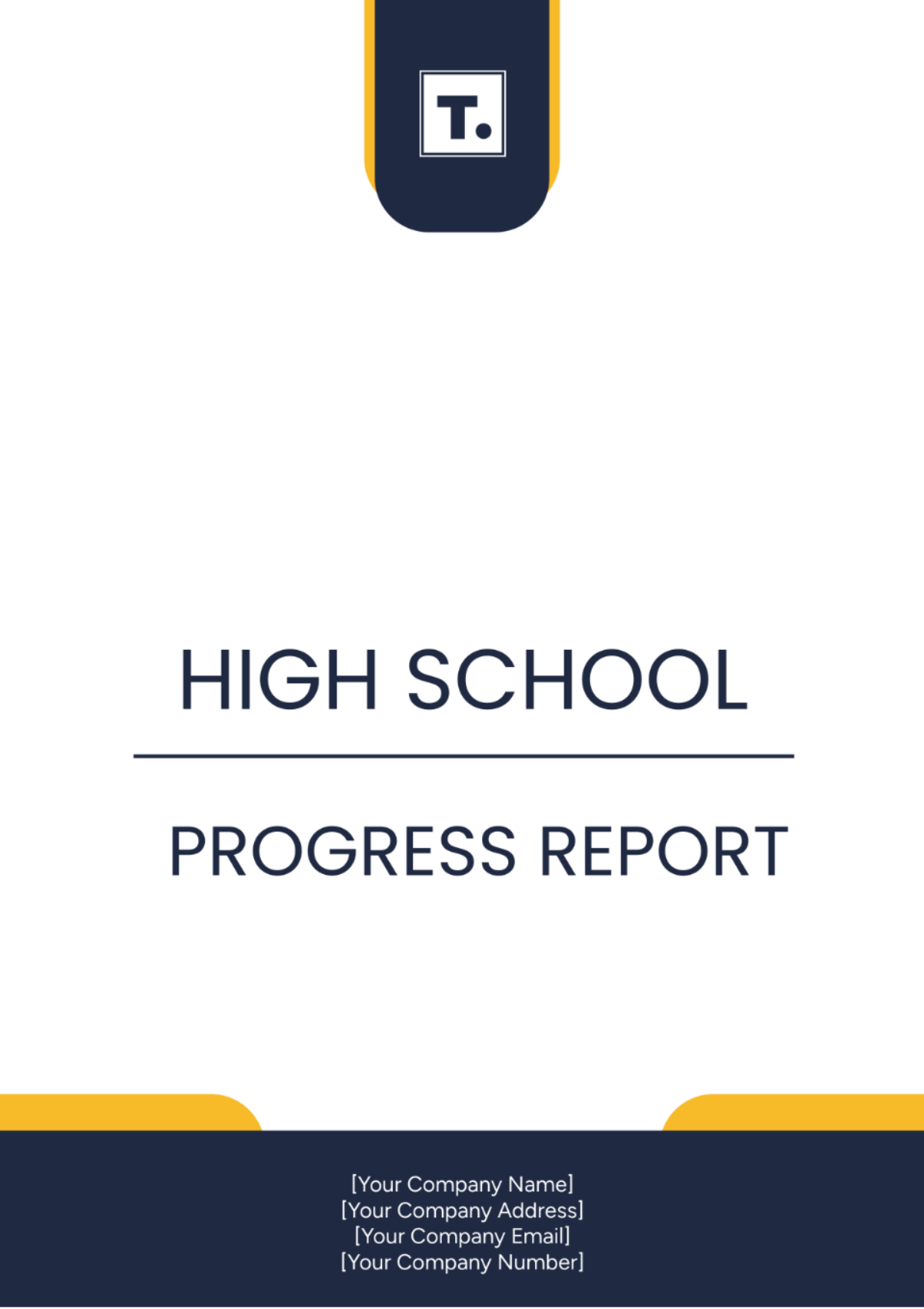 High School Progress Report Template - Edit Online & Download