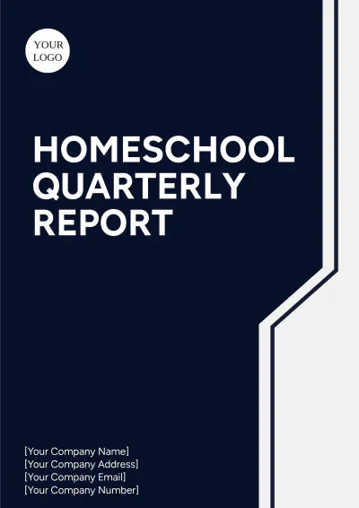 Free Homeschool Quarterly Report Template to Edit Online