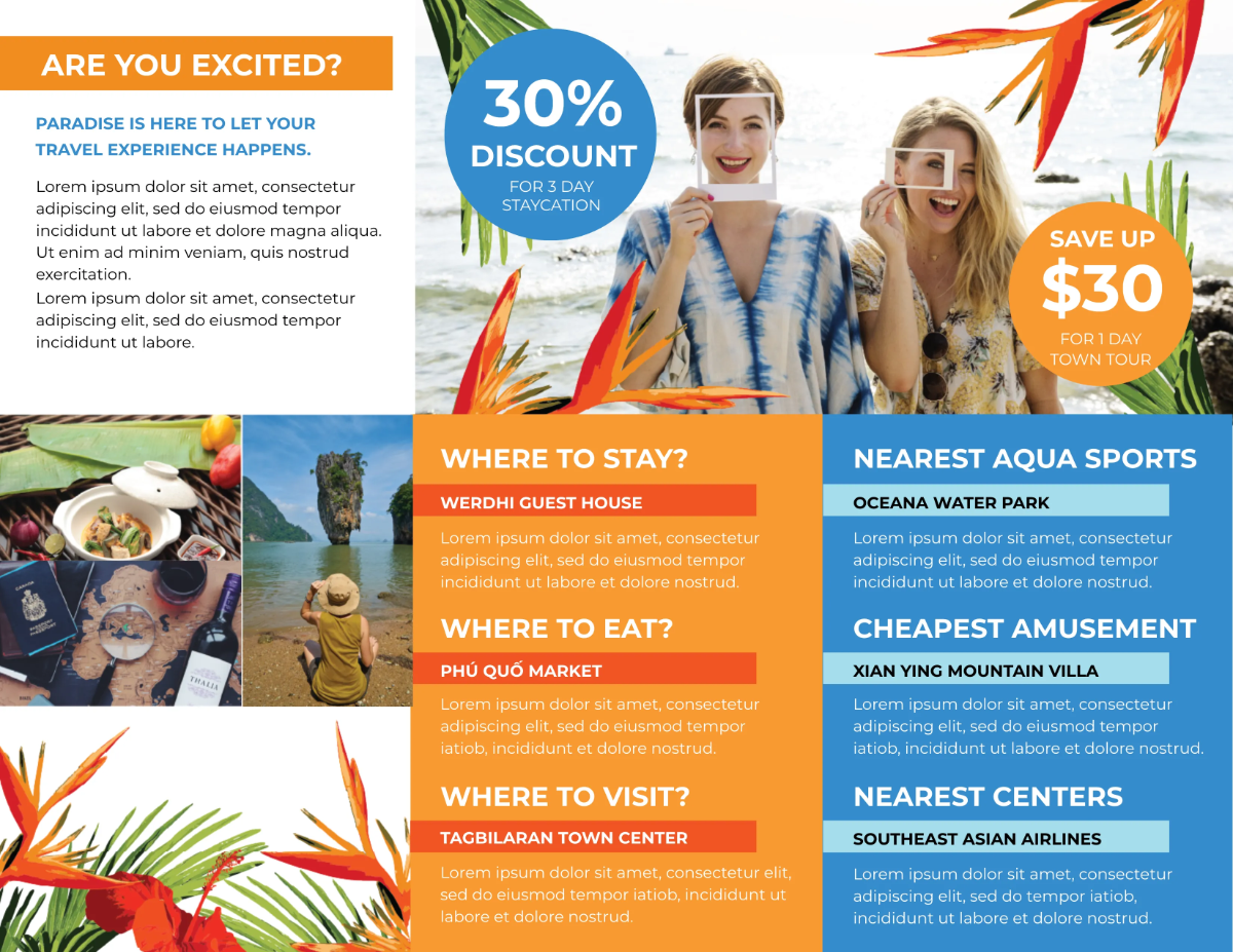 Free Travel Brochure Template to Edit Online