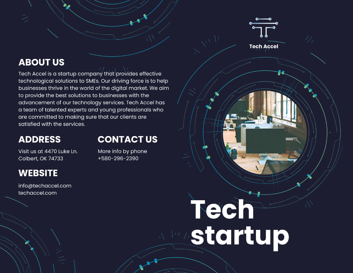 Free Tech Startup Brochure Template