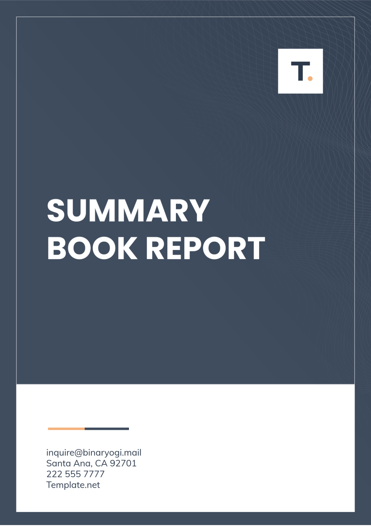 Summary Book Report Template - Edit Online & Download